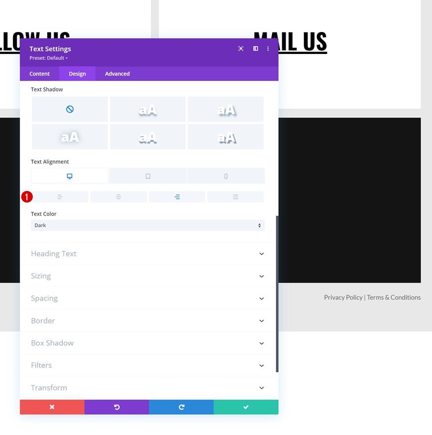 highlight contact details