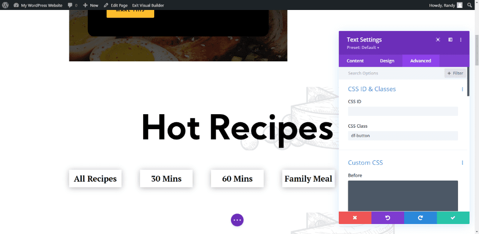 Third Divi Filter Example