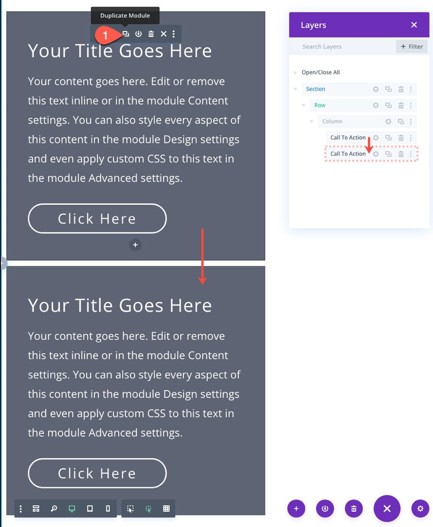 responsive fluid divi module