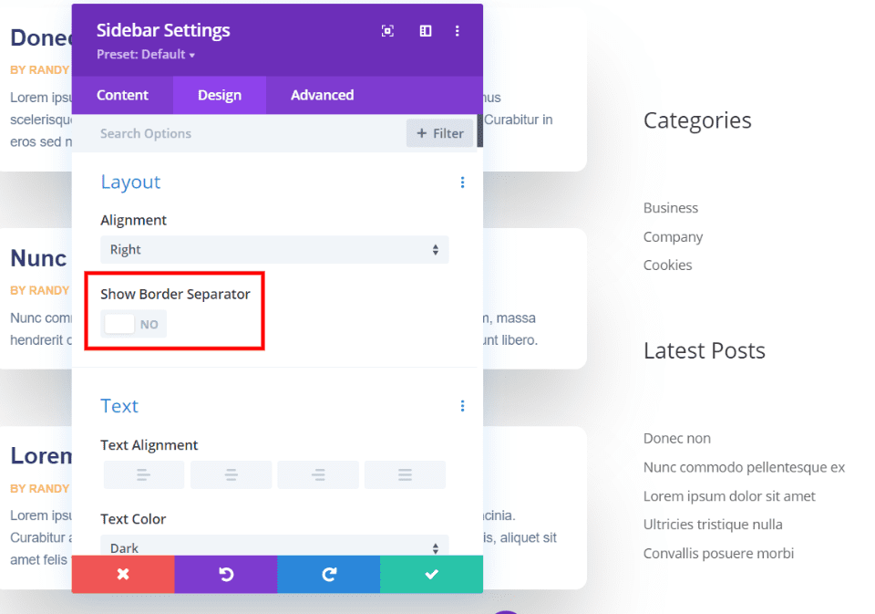 How to Use Divi's Theme Builder to Remove Divi Sidebar Border without Code