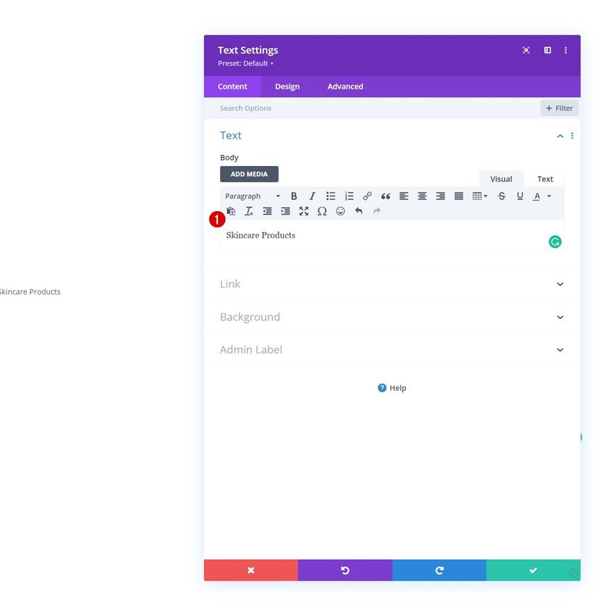 blend copy on scroll
