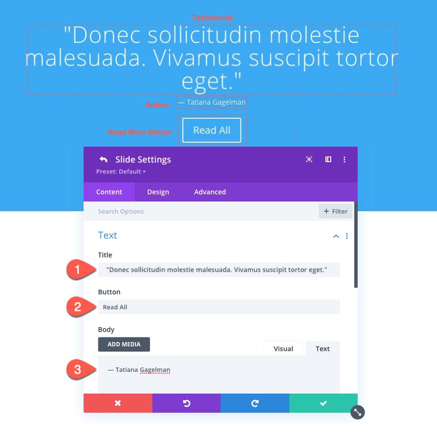 divi compact testimonial slider