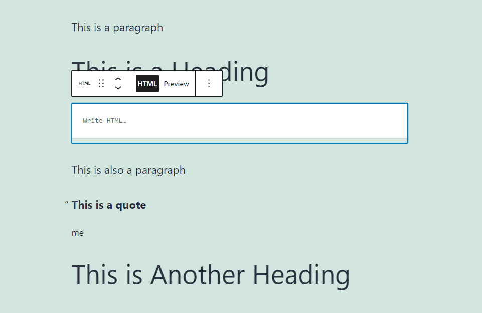 Custom HTML Block Drag Tool