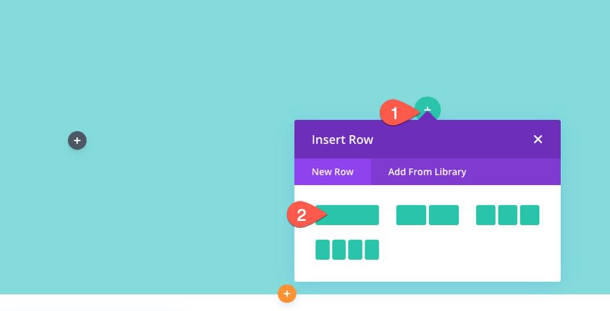 divi responsive image grid layout with CTAs and hover overlays