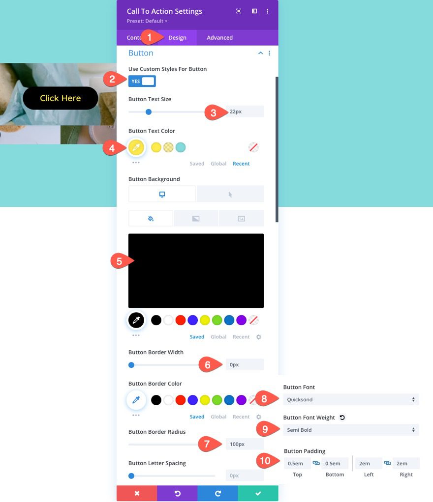 divi responsive image grid layout with CTAs and hover overlays