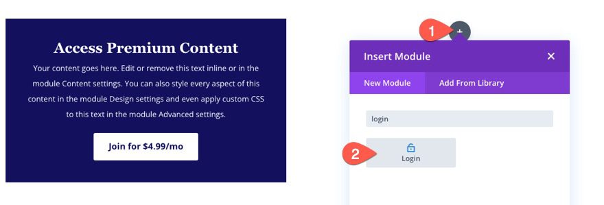 Member exclusive blog posts using Divi's condition options