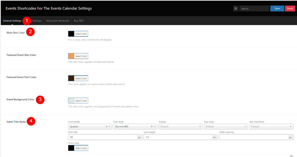 Style The Events Calendar Shortcodes to Your Divi Footer