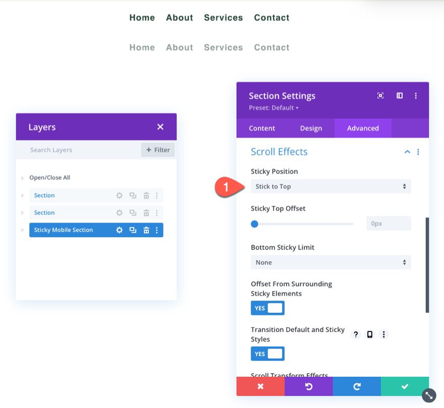 divi sticky header for mobile