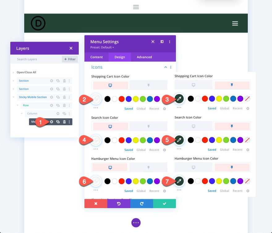 divi sticky header for mobile