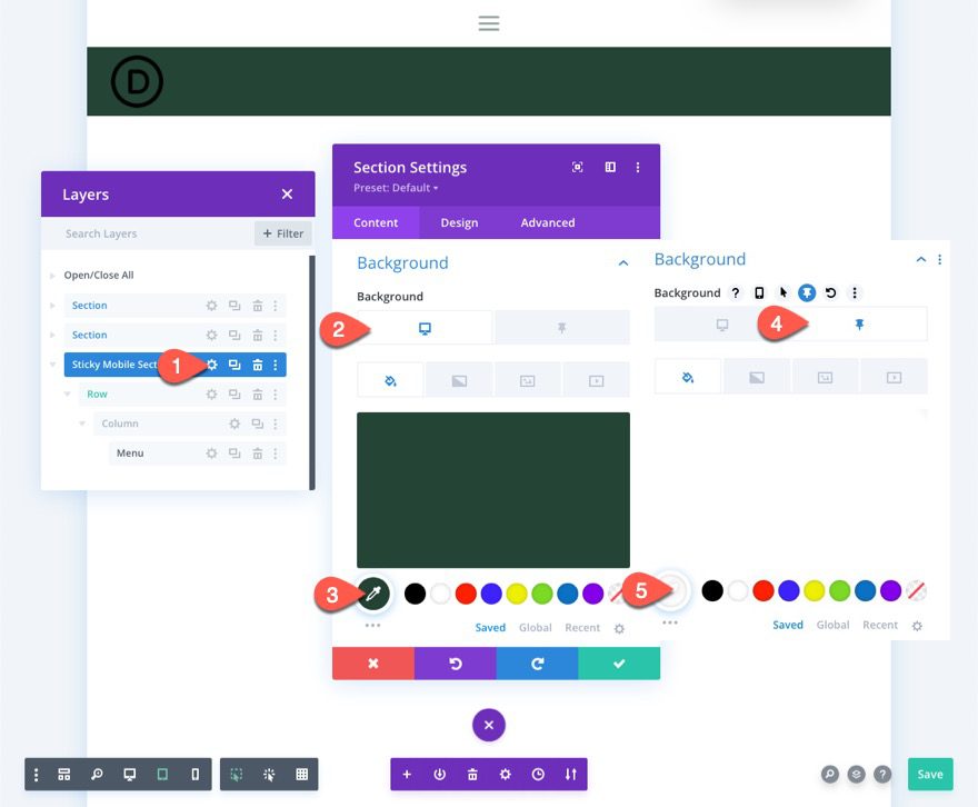 divi sticky header for mobile