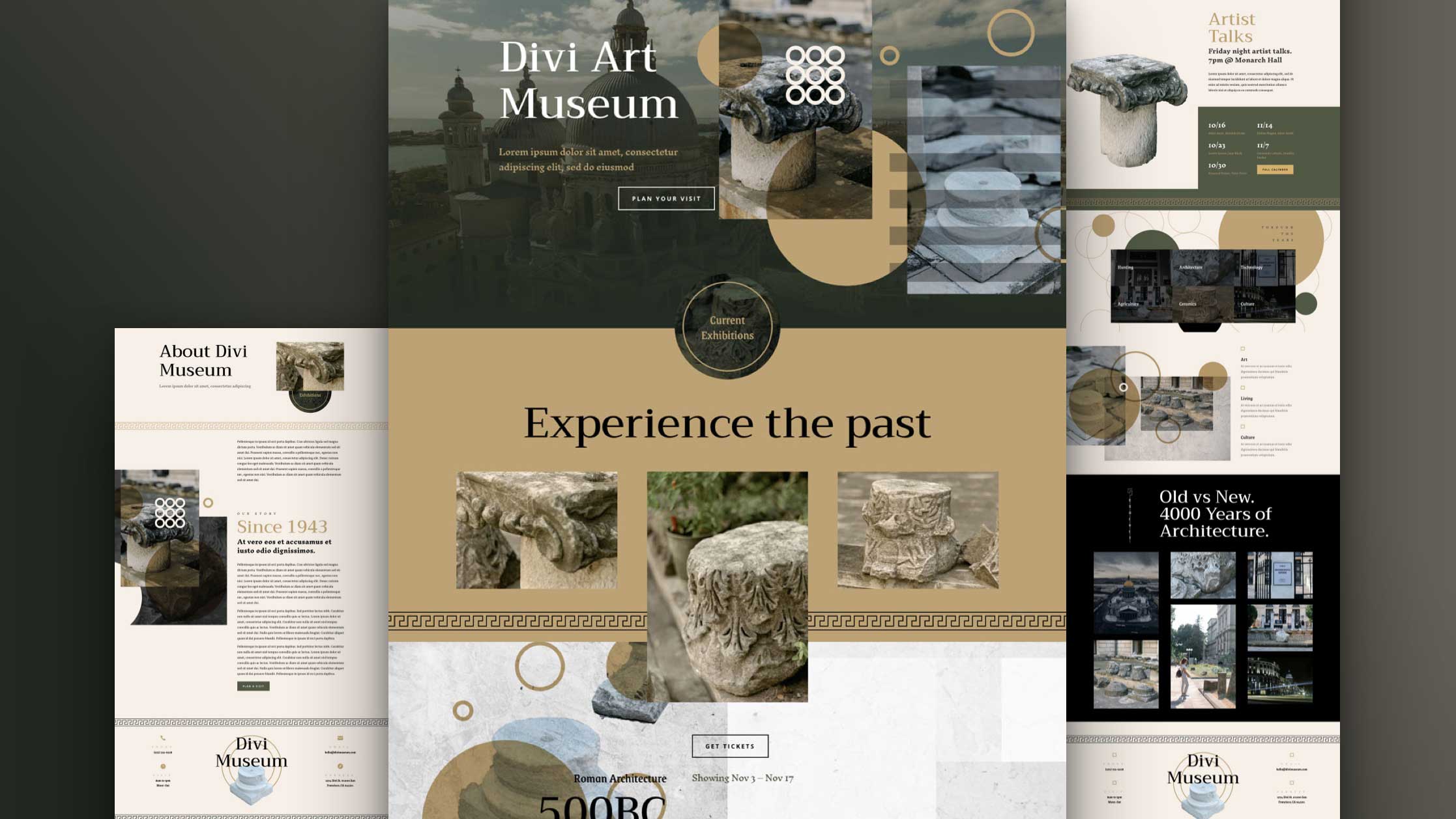 Get a FREE Museum Layout Pack for Divi