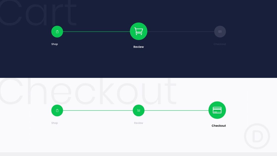 How to Design a Checkout Process Navigation Menu in Divi