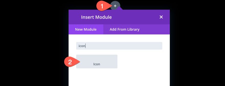 divi scroll animated icons section background