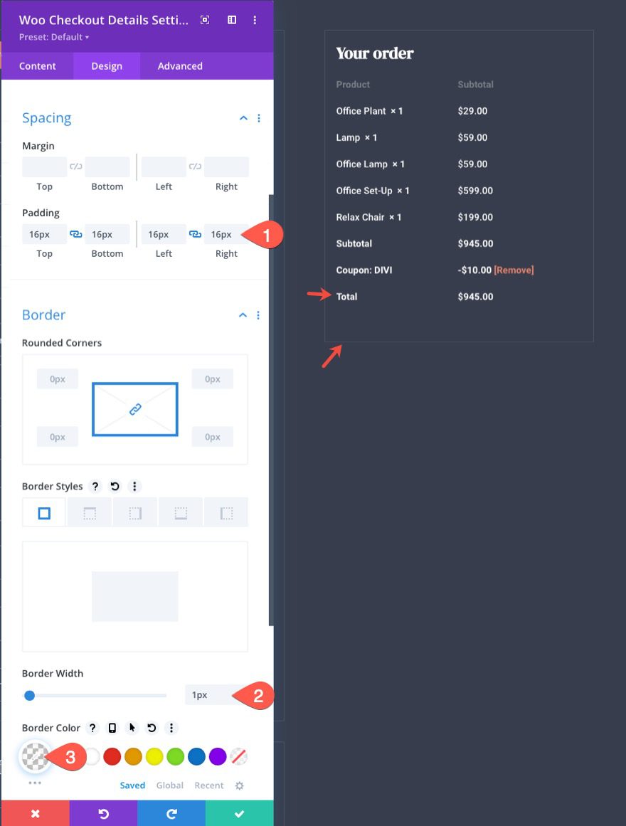woocommerce checkout page template for Divi