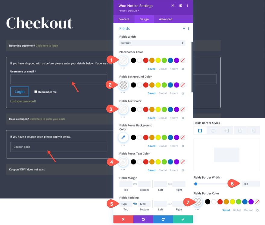 woocommerce checkout page template for Divi