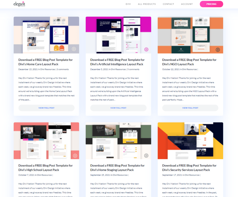 About Blog Post Templates