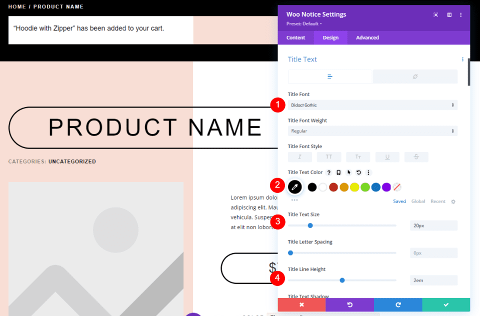 Another Custom Style for the Woo Notice Module
