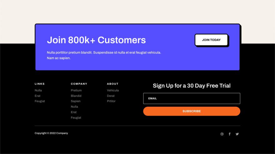 divi software header footer template