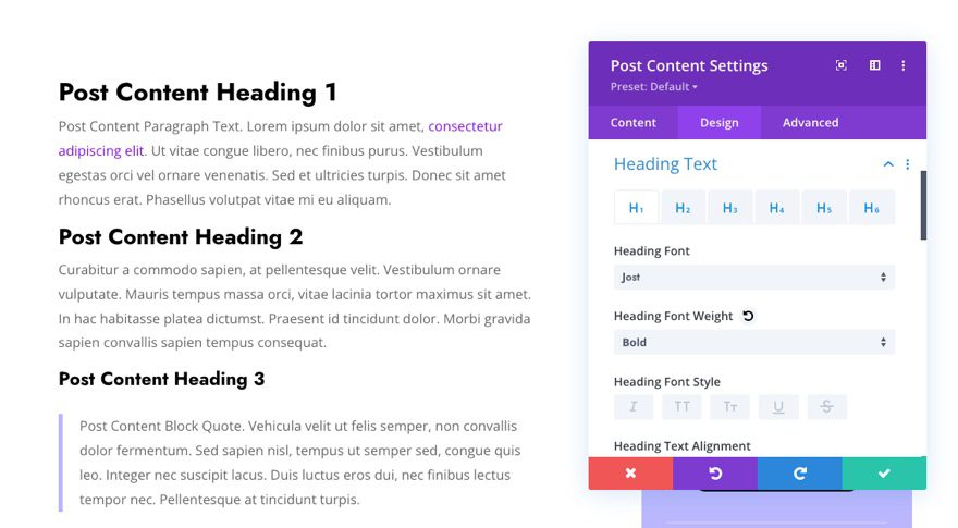 divi nursing home blog post template