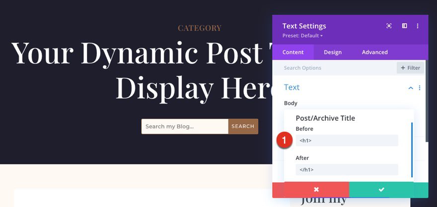 divi fashion designer category page template