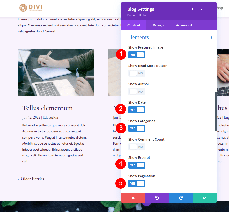 Elements in Multiple Modules