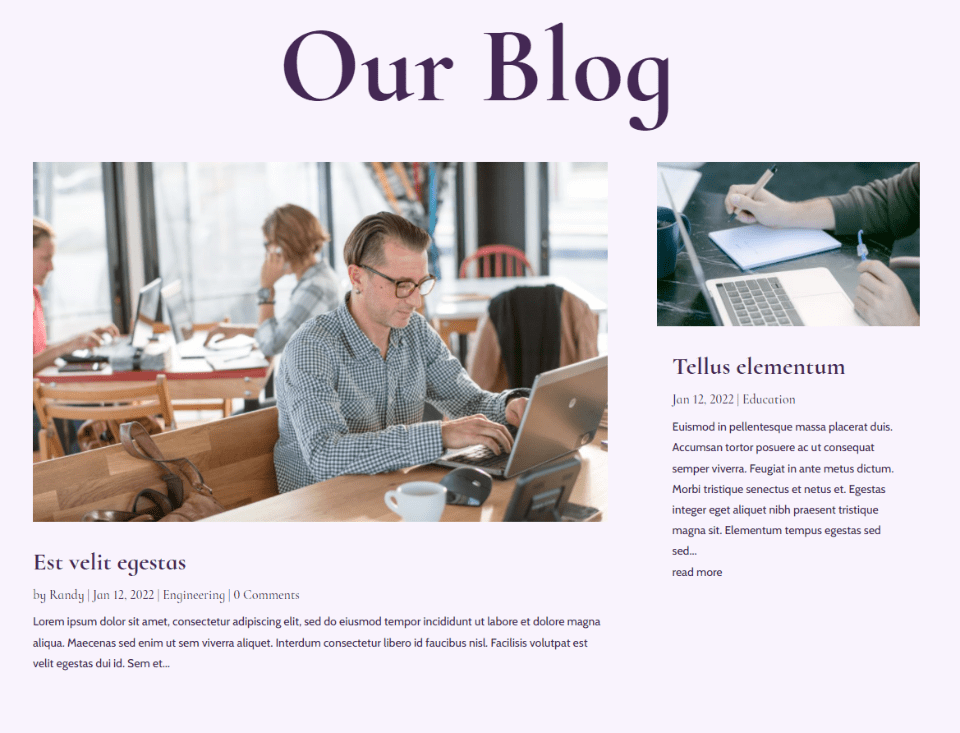 Multiple Blog Modules with Featured Images