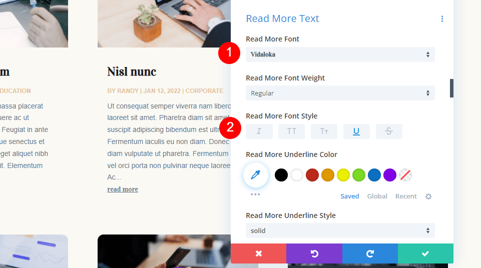 Style the Second Blog Module