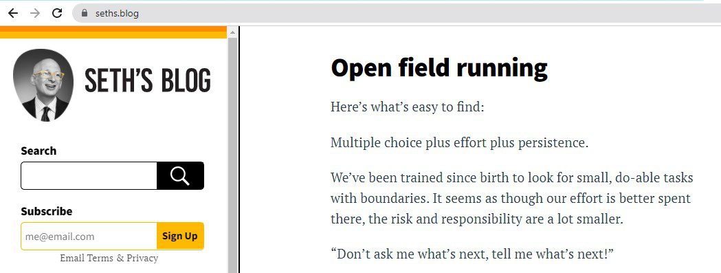 An example of a .blog domain extension