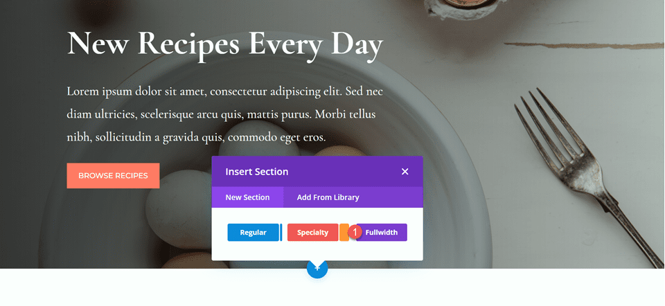 Divi Fullwidth Header Gradient Background Layout 1 Add Fullwidth Section