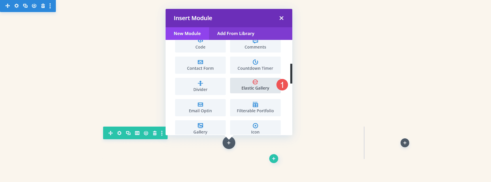 Divi Elastic Gallery Module