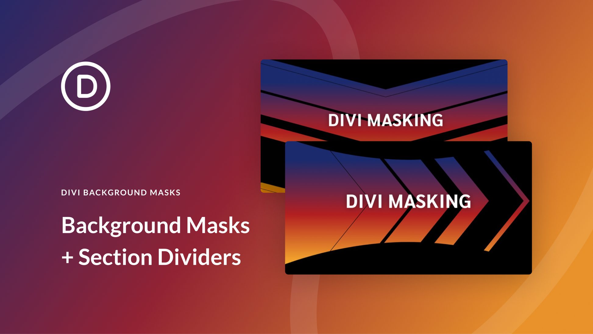 How To Combine Background Masks with Section Dividers in Divi
