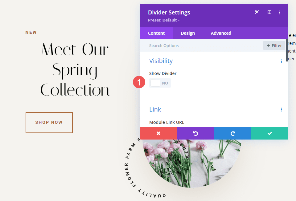 Invisible Divider Example Two