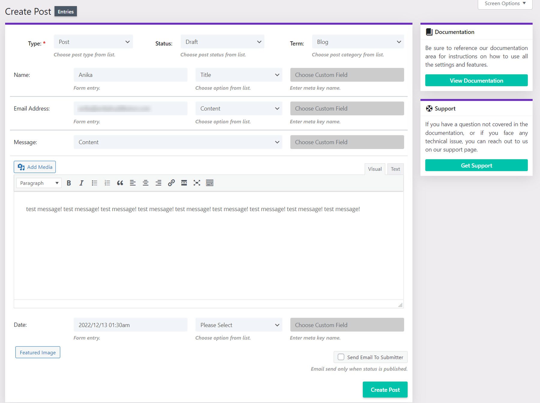 Divi Plugin Highlight Divi Contact Form Helper Create Post