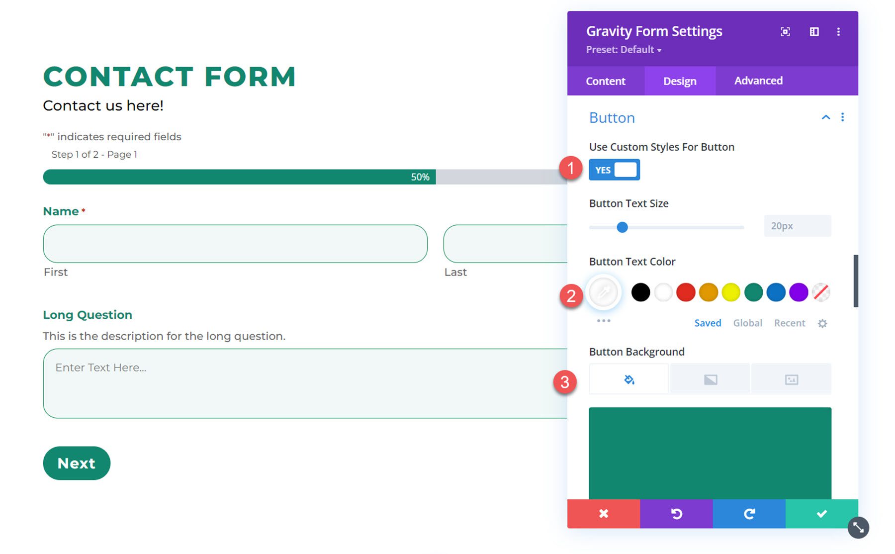 Divi Plugin Highlight Divi Gravity Forms Button