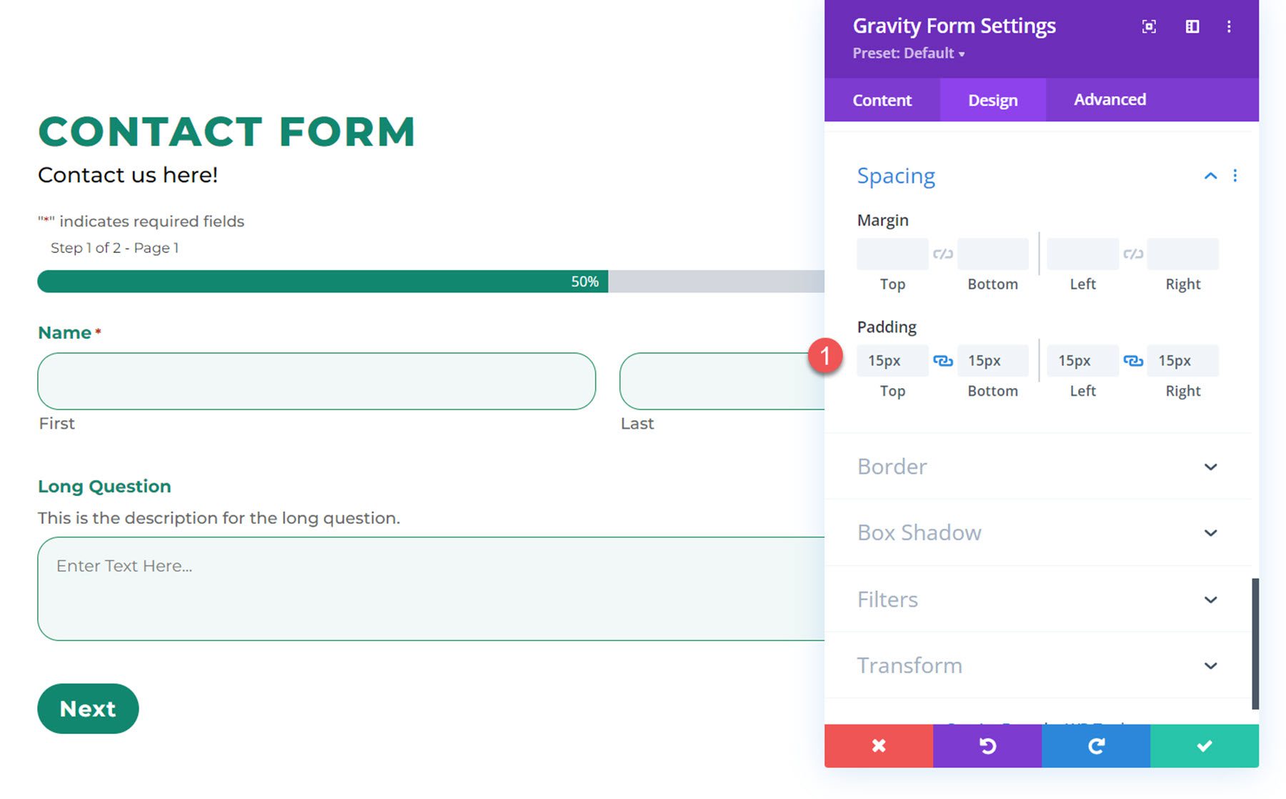 Divi Plugin Highlight Divi Gravity Forms Spacing