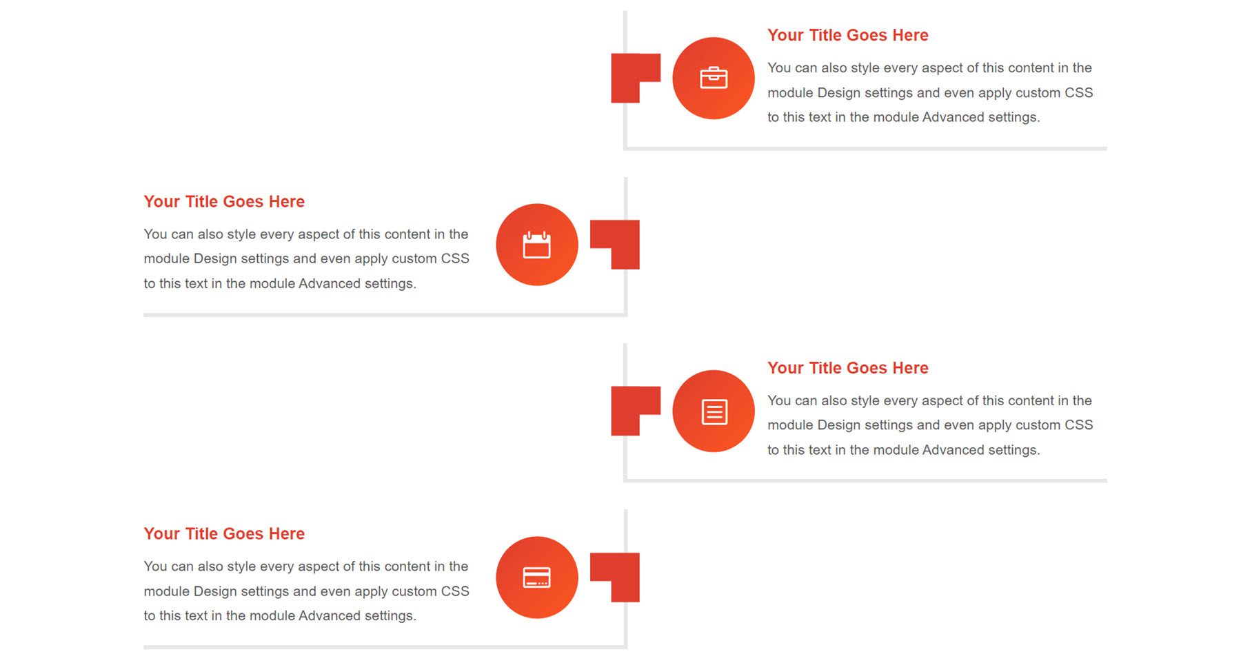 Divi Product Highlight Divi Timeline Layouts Pack Layout 100
