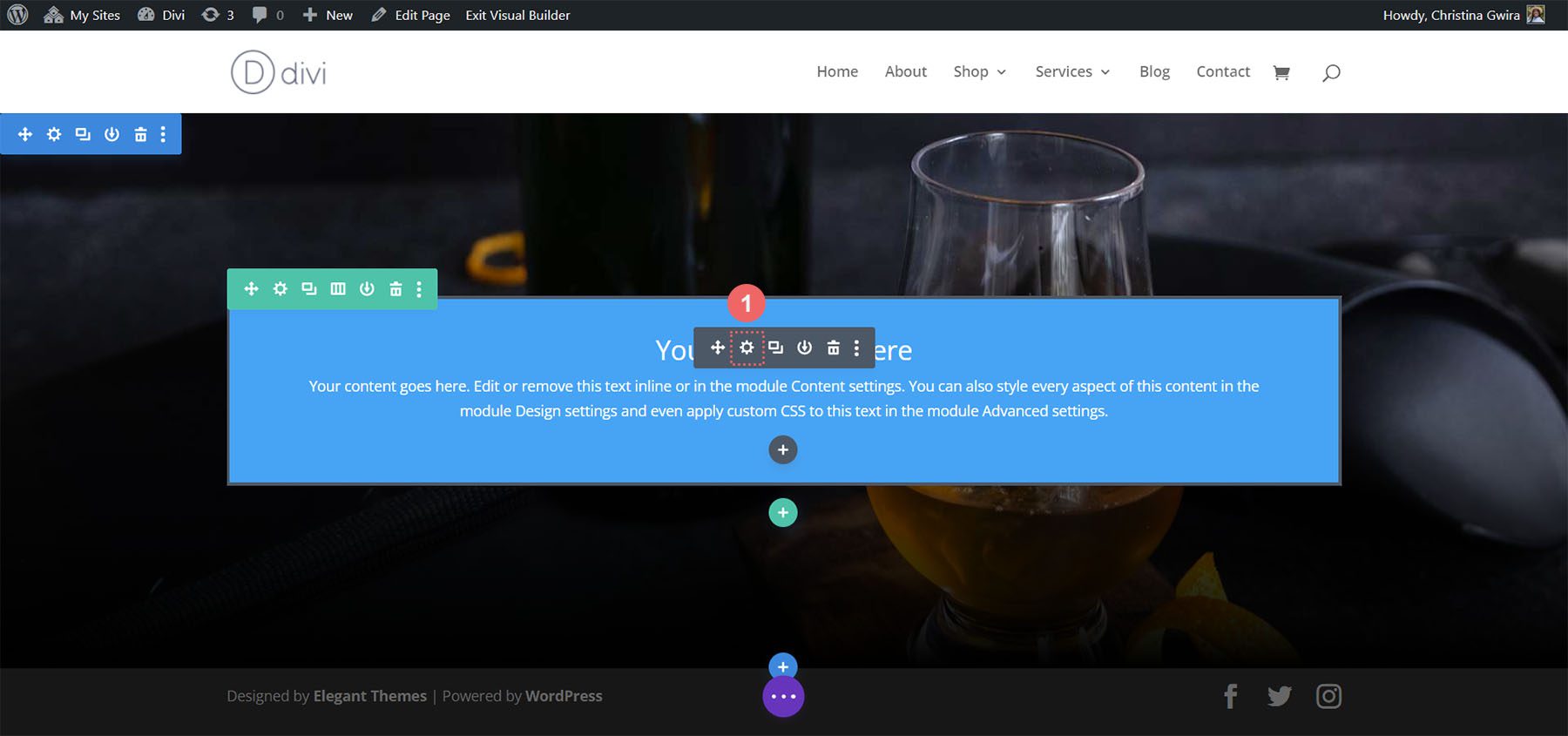 Edit setting for call to module