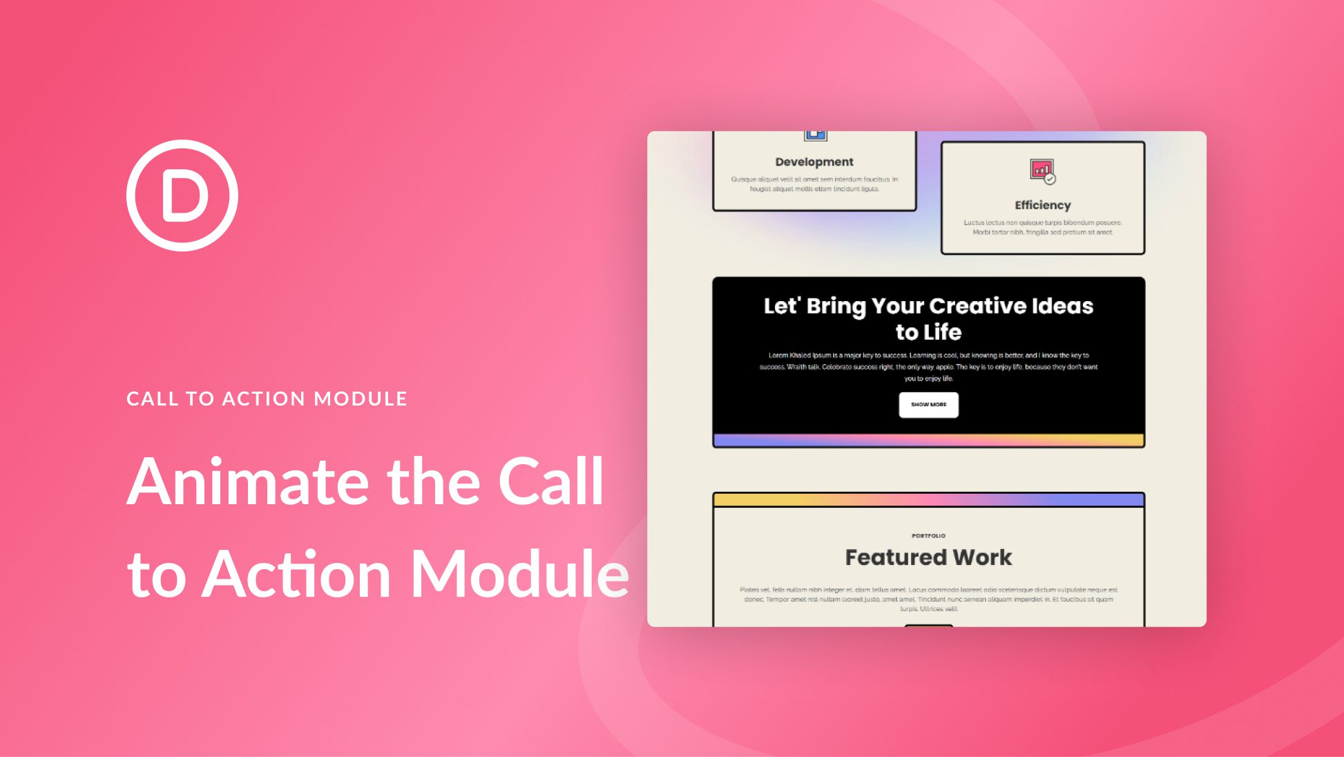 How to Animate Your Divi Call to Action Module