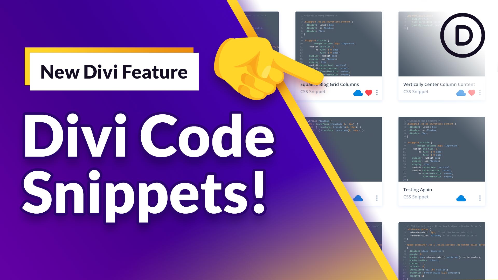 Introducing Divi Code Snippets! Save Your Favorite Code Snippets And Sync Them To The Cloud
