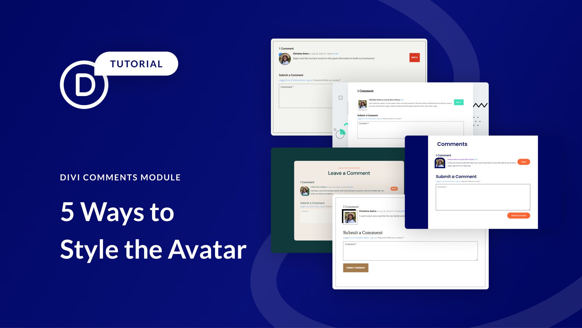 5 Ways to Style the Avatar in Divi’s Comments Module