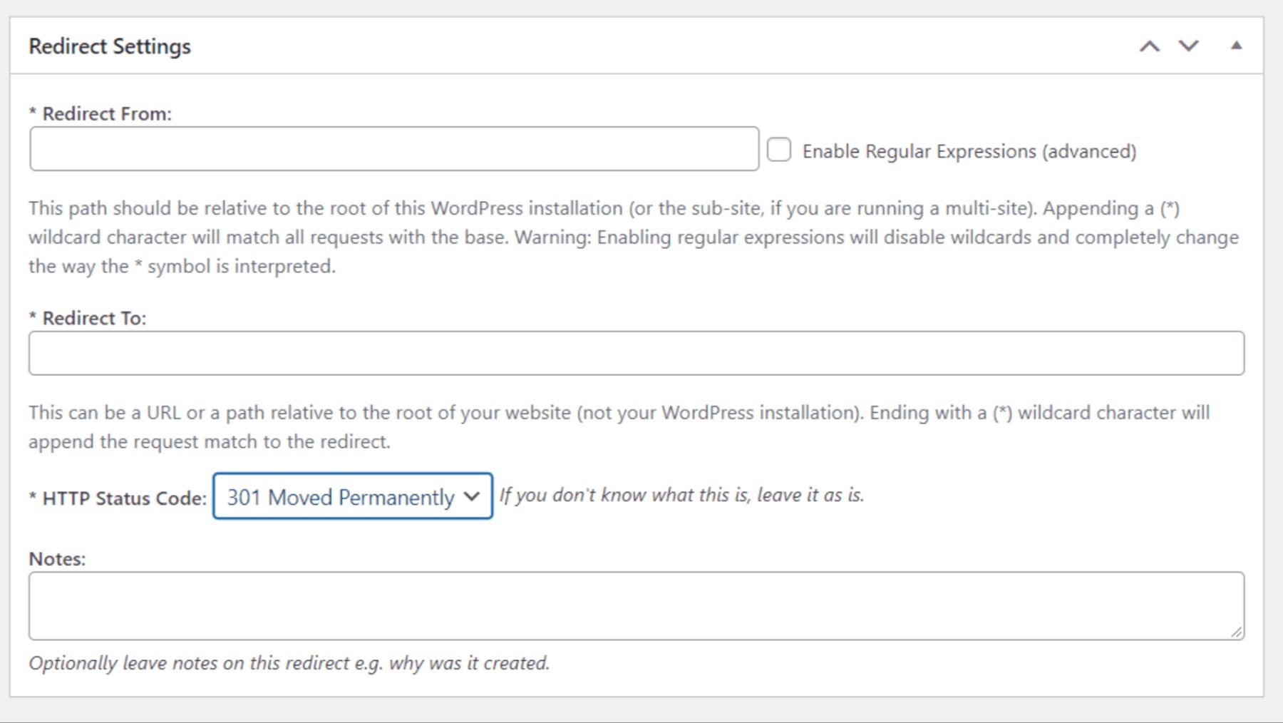 Using the Safe Redirect Manager plugin