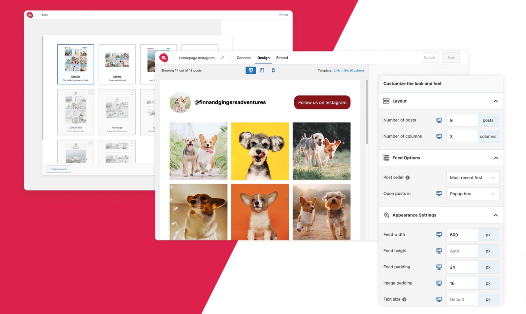 An example of spotlight Instagram gallery. 