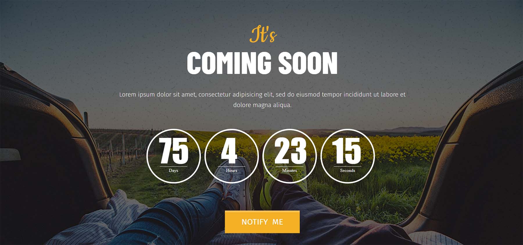 Thrive Themes Coming Soon Template