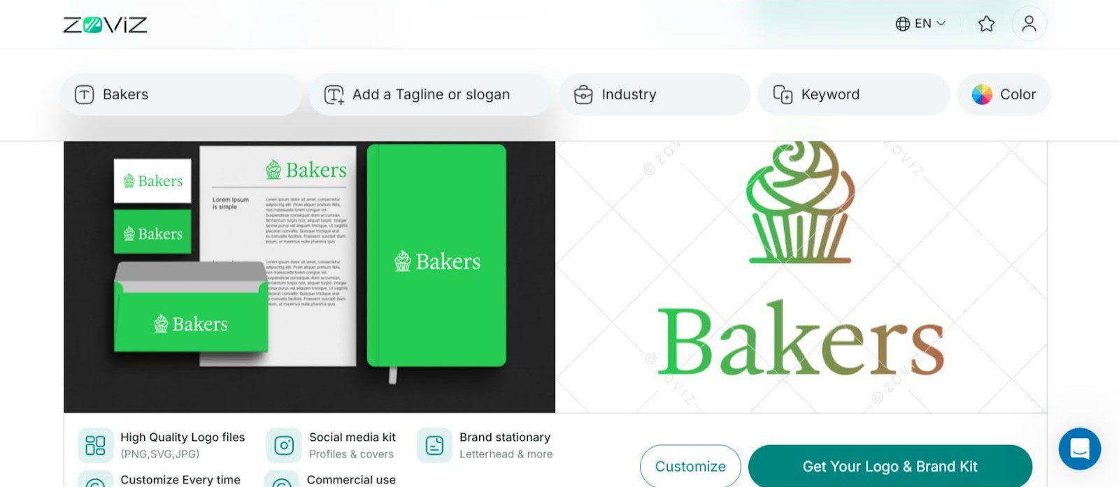 Zoviz Download Whole Brand Kit and Logo