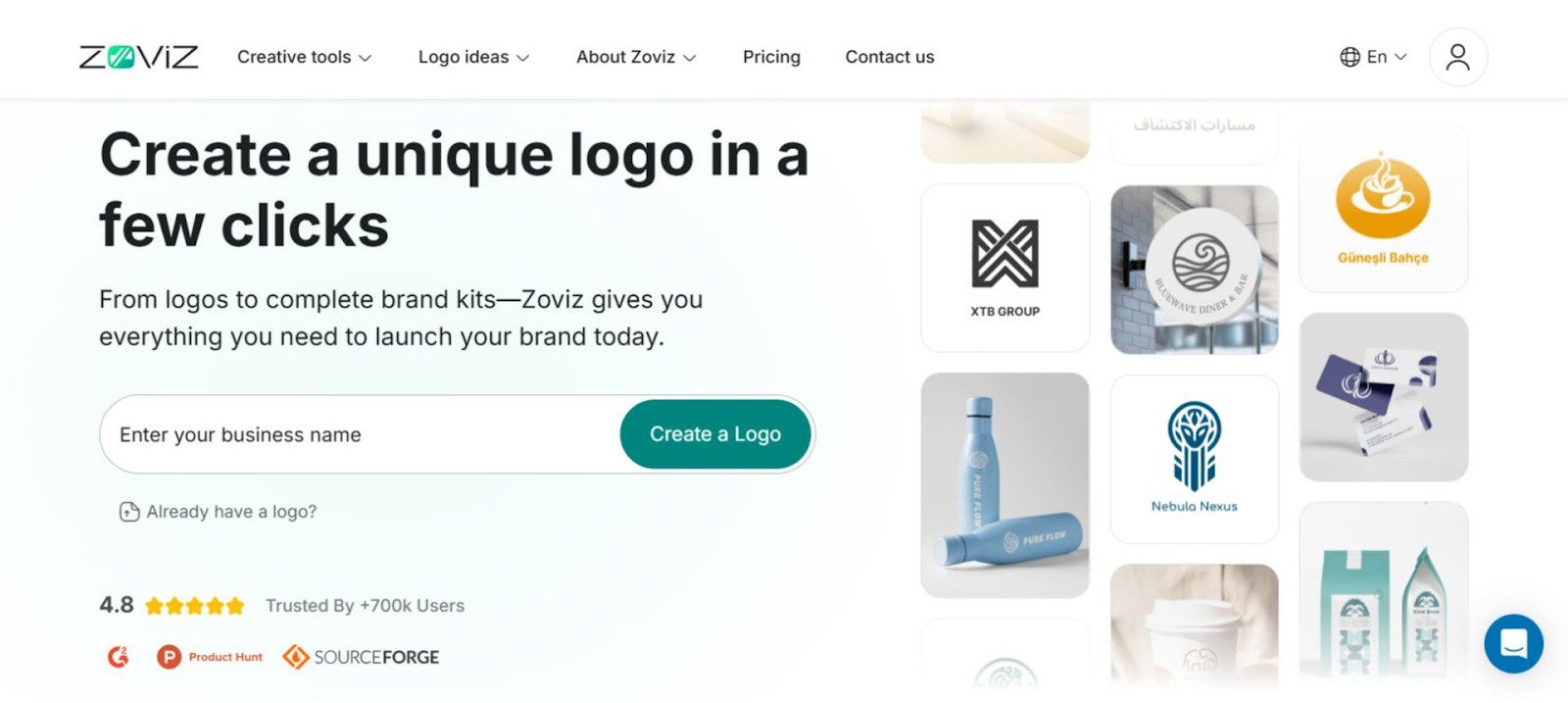 Zoviz Homepage May 2025