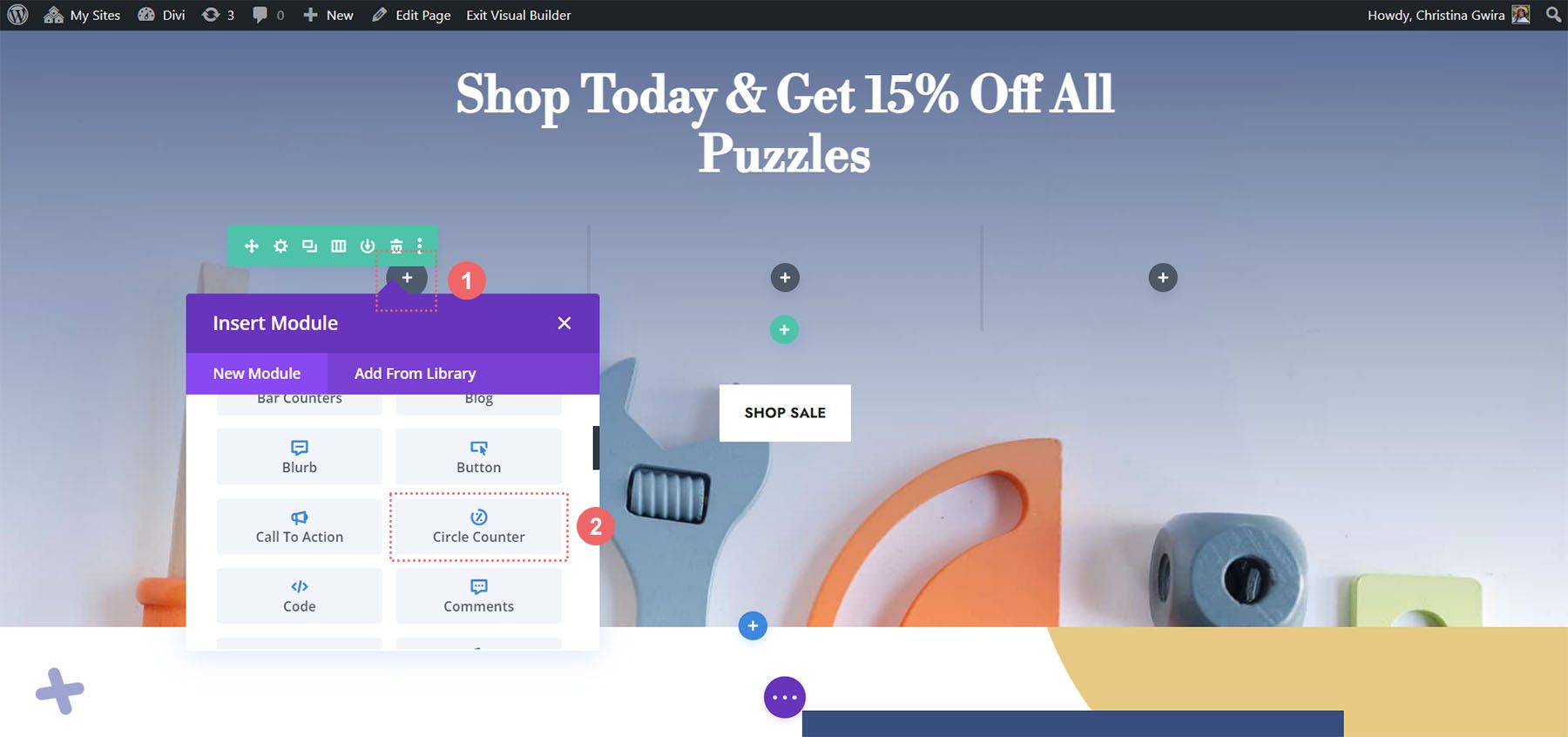 Adding Circle Counter Module
