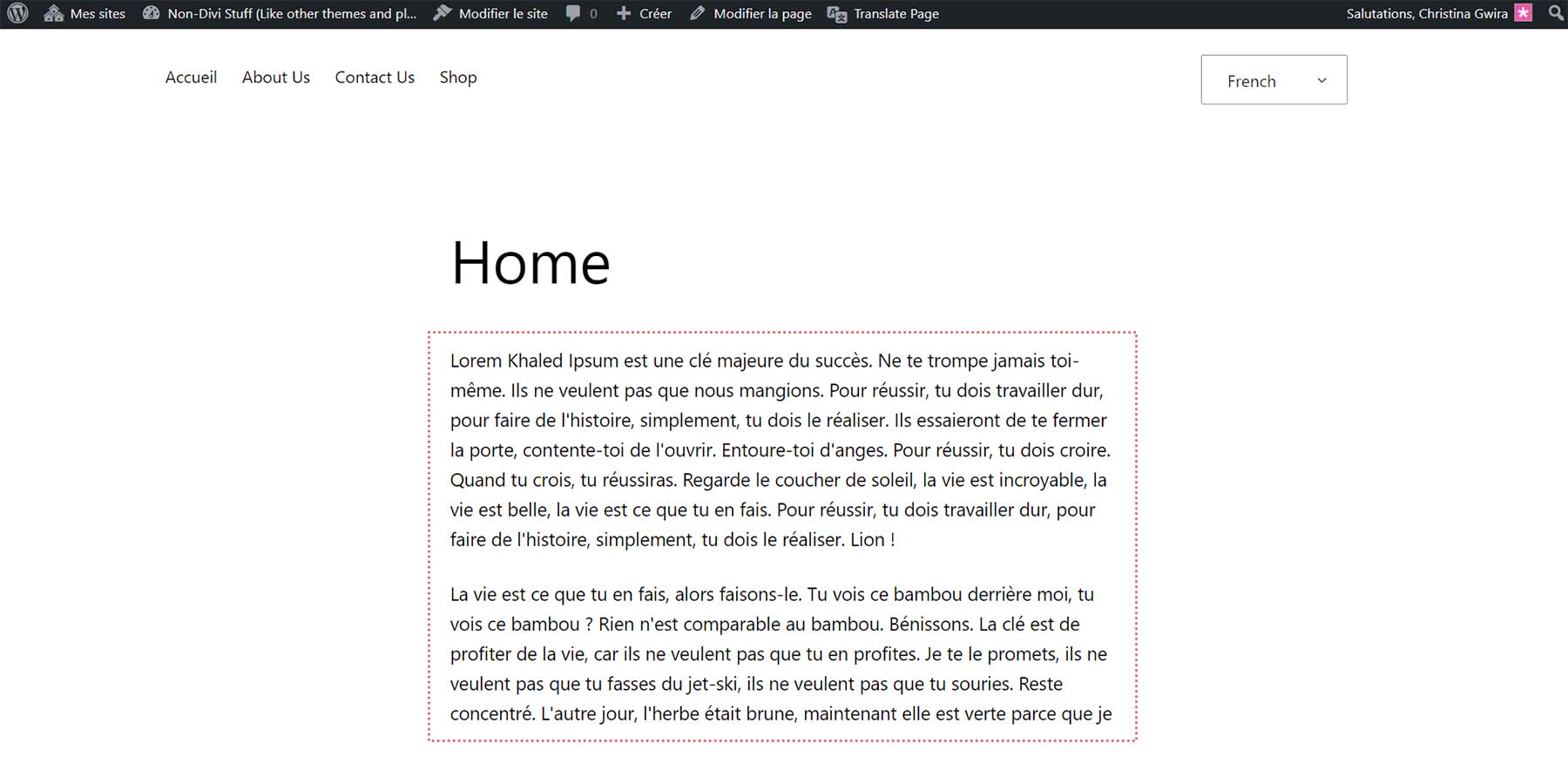 Translated second paragraph