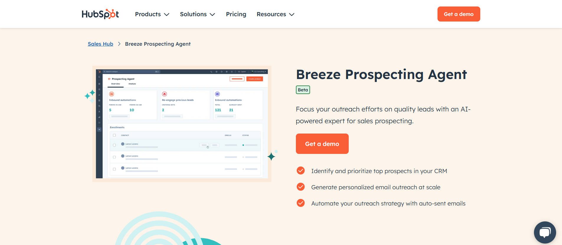Breeze Prospecting Agent - Hubspot LP - April 2025