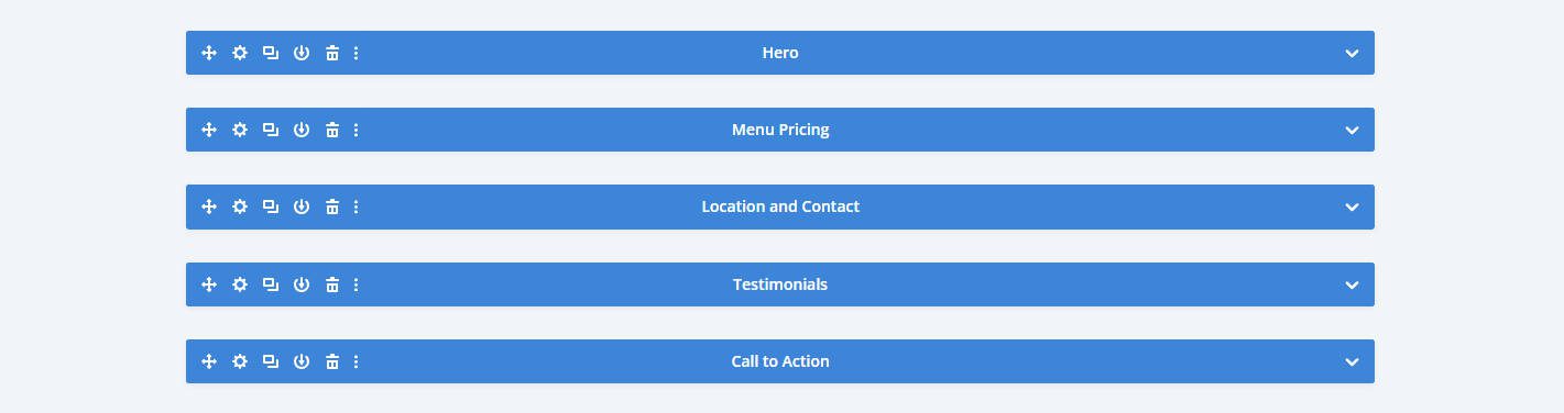 Boba Blast Example - Sections Generated by Divi AI Match Description