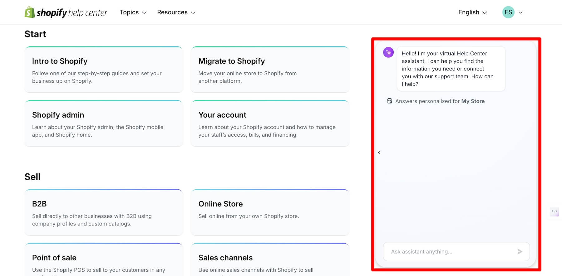 shopify personalized ai chatbot assistant